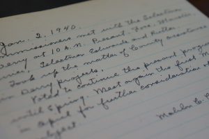 Commissioners Meeting Minutes from 1940